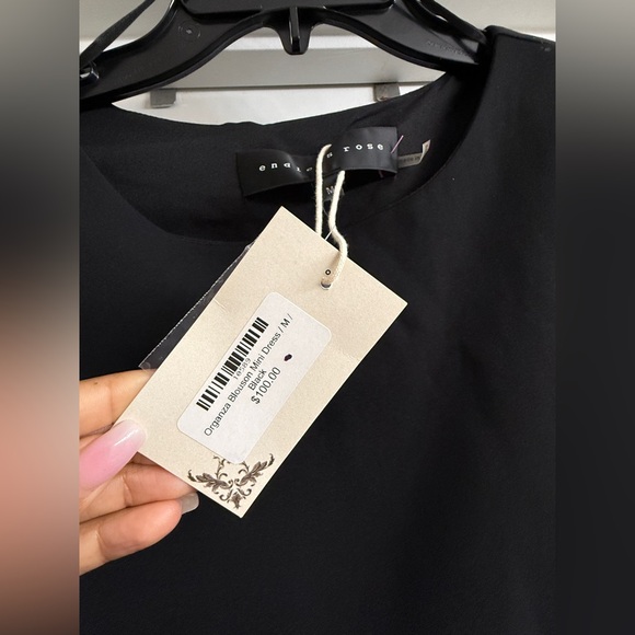 Endless Rose Black Dress with Sheer Sleeves - Picture 7 of 10